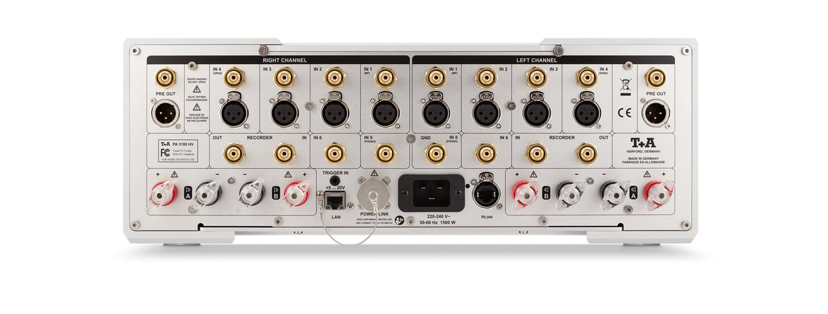 High-Power PA 3100 HV Integrated Amplifier with VU Meters and Advanced Circuitry