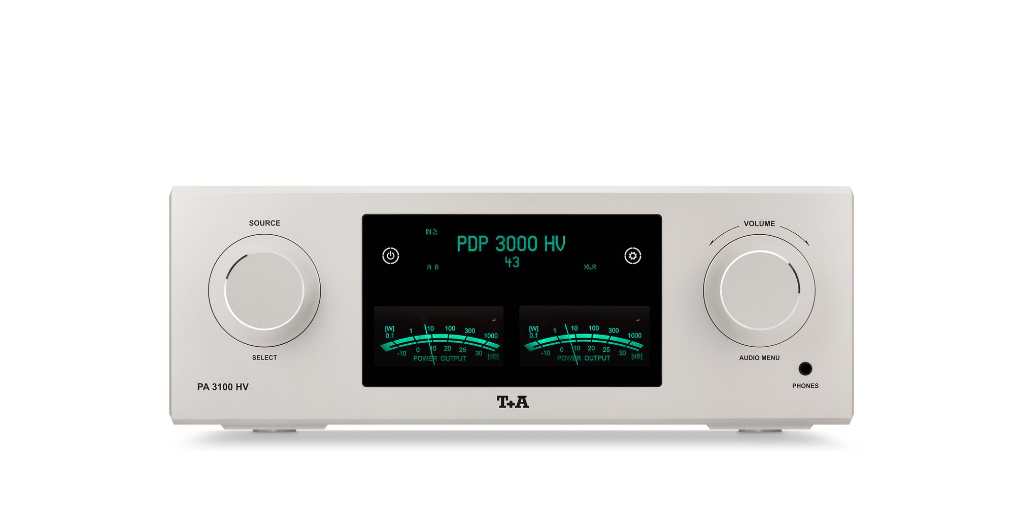 High-Power PA 3100 HV Integrated Amplifier with VU Meters and Advanced Circuitry