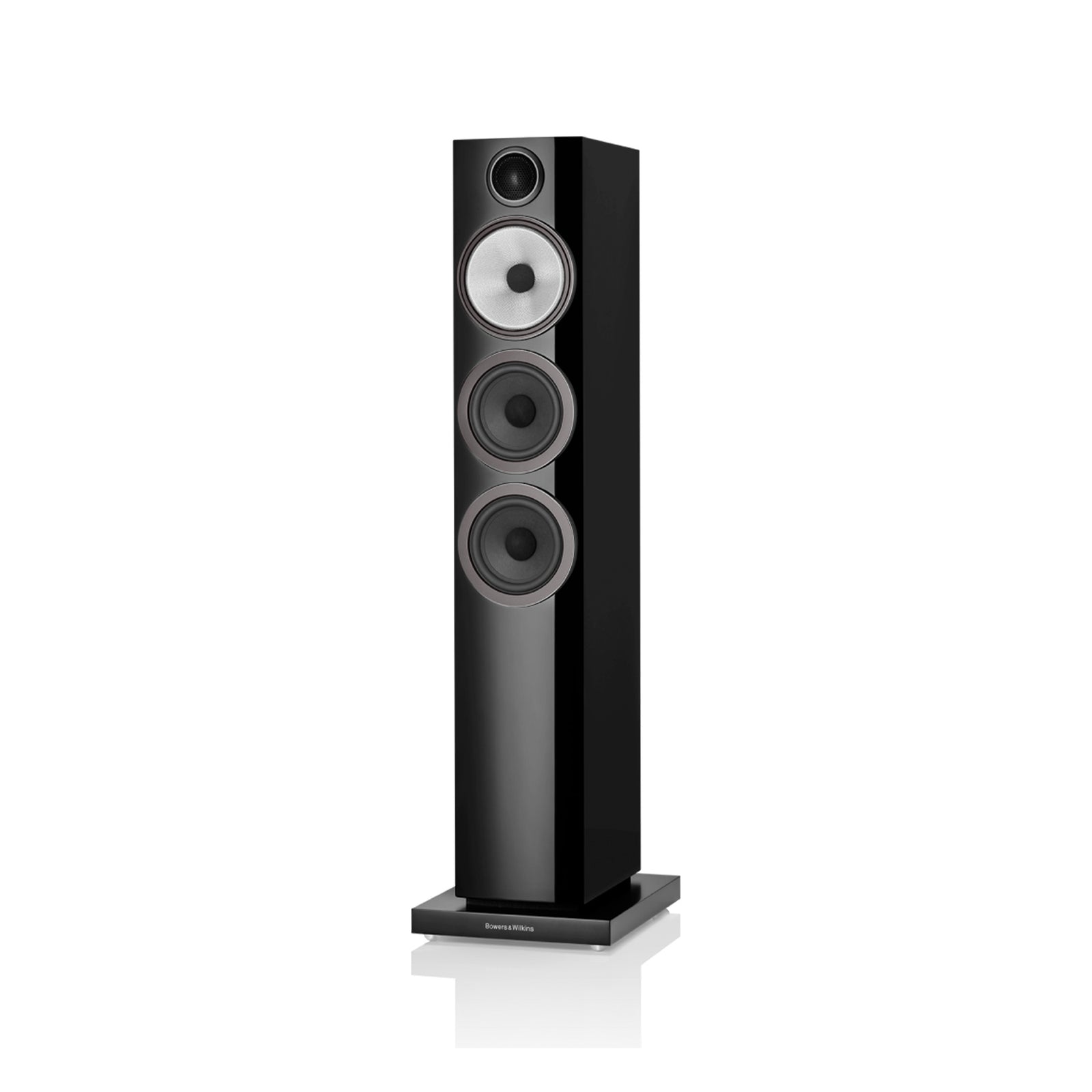 Bowers & Wilkins 704 S3 speaker, front three-quarter view