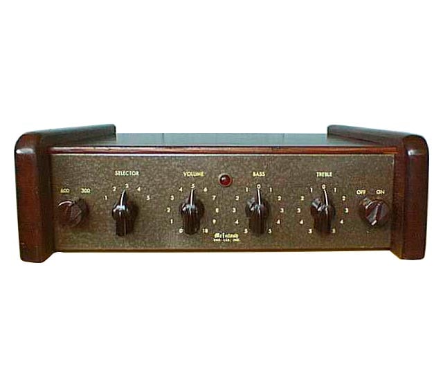 The AE2 of 1950, the first McIntosh preamplifier