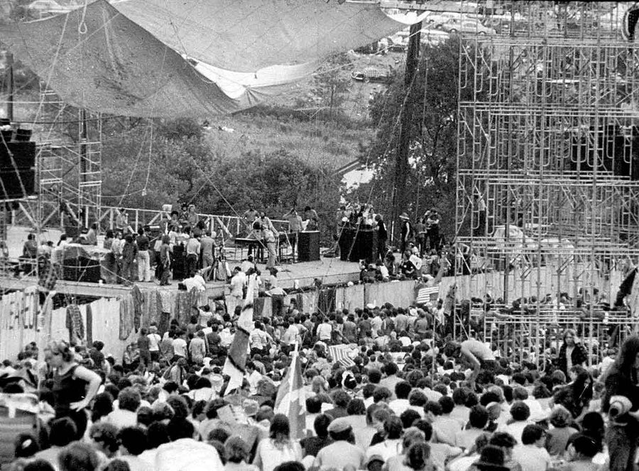 Woodstock, August 1969: the festival sound system ran on McIntosh amplifiers