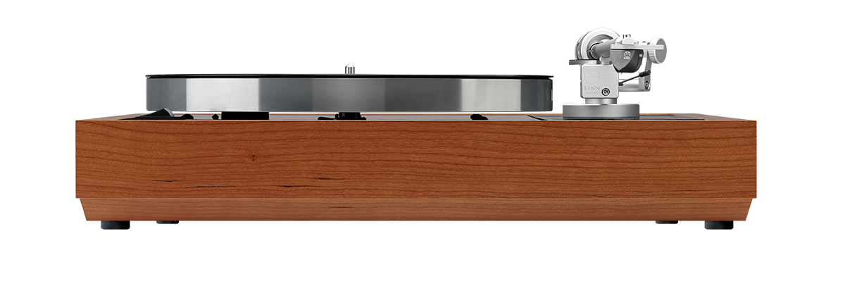 Linn Majik LP12 in cherry, front view