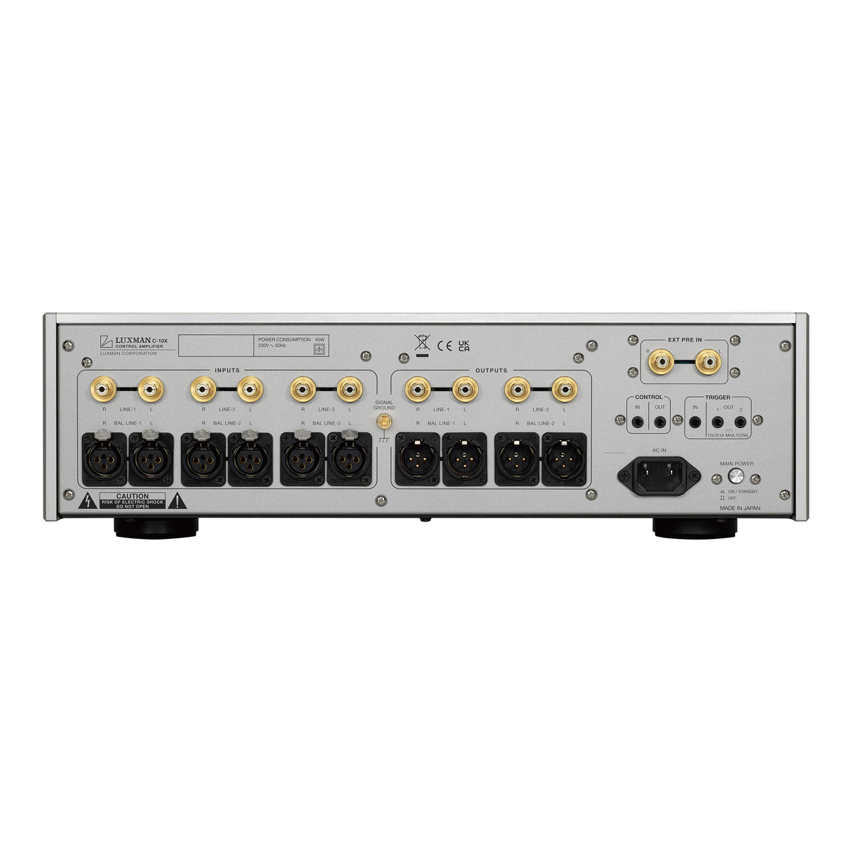 Luxman C-10X — rear product view