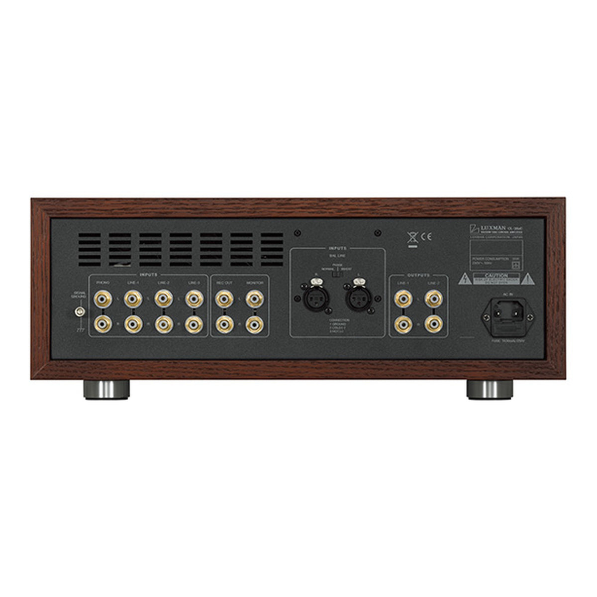 Luxman CL-38uC — rear product view
