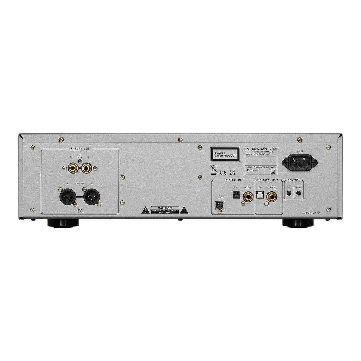 Luxman D-03R — rear product view