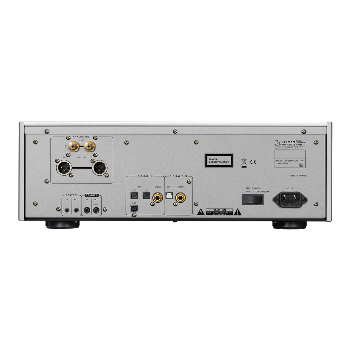 Luxman D-100 CENTENNIAL — rear product view