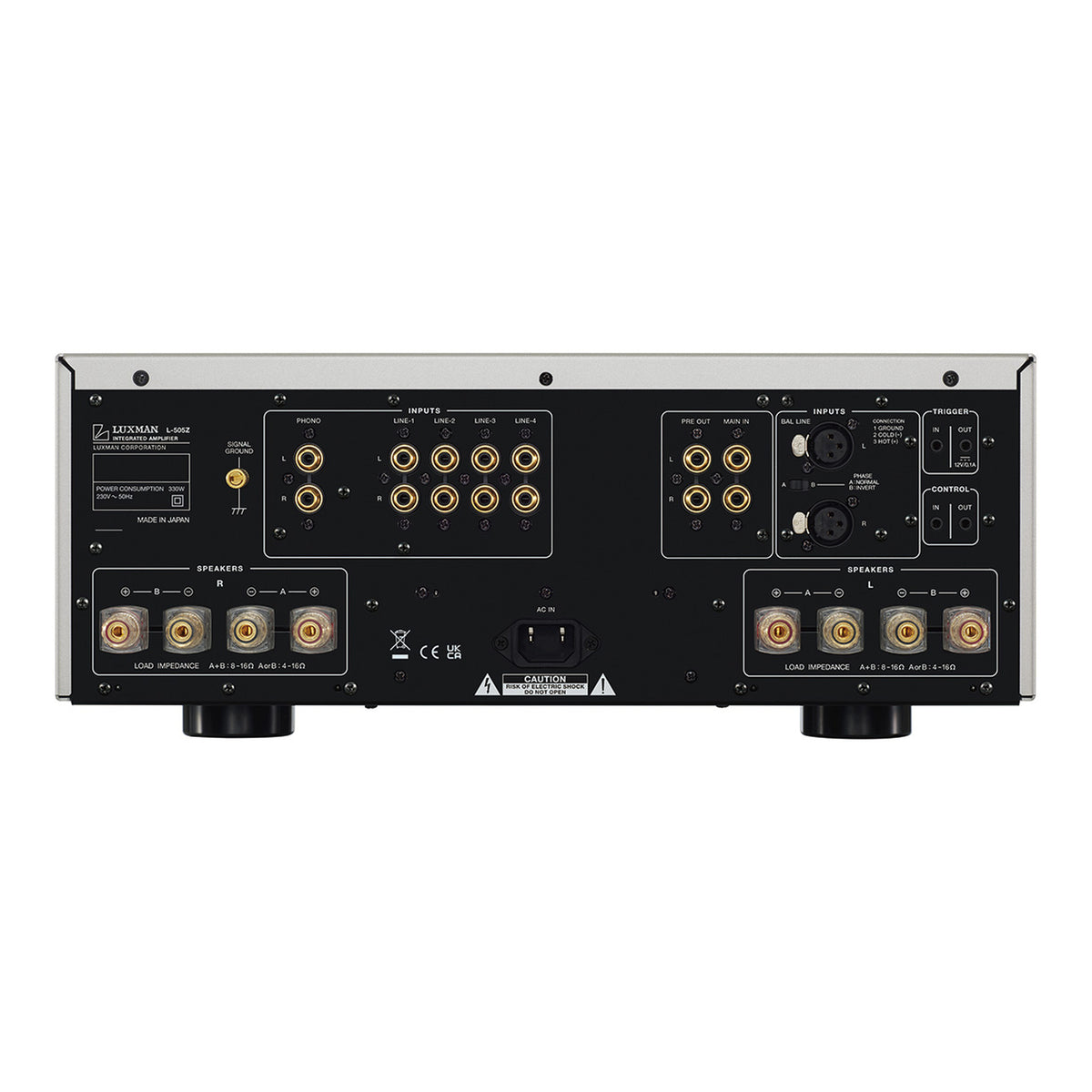 Luxman L-505Z — rear product view