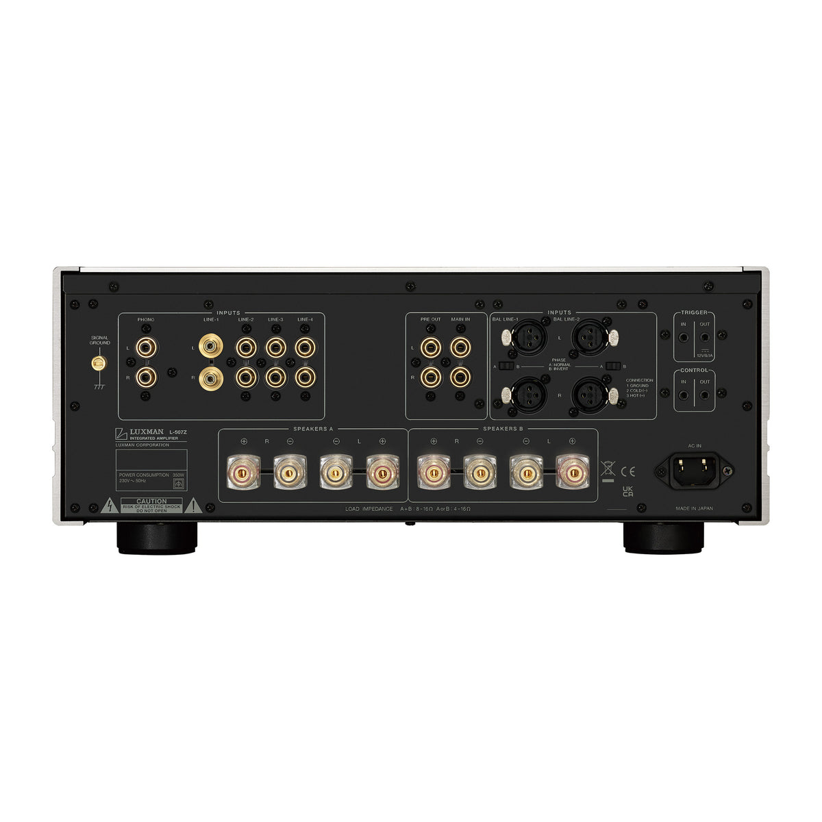 Luxman L-507Z — rear product view
