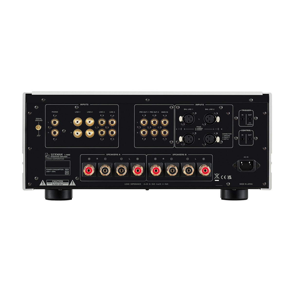 Luxman L-509Z — rear product view
