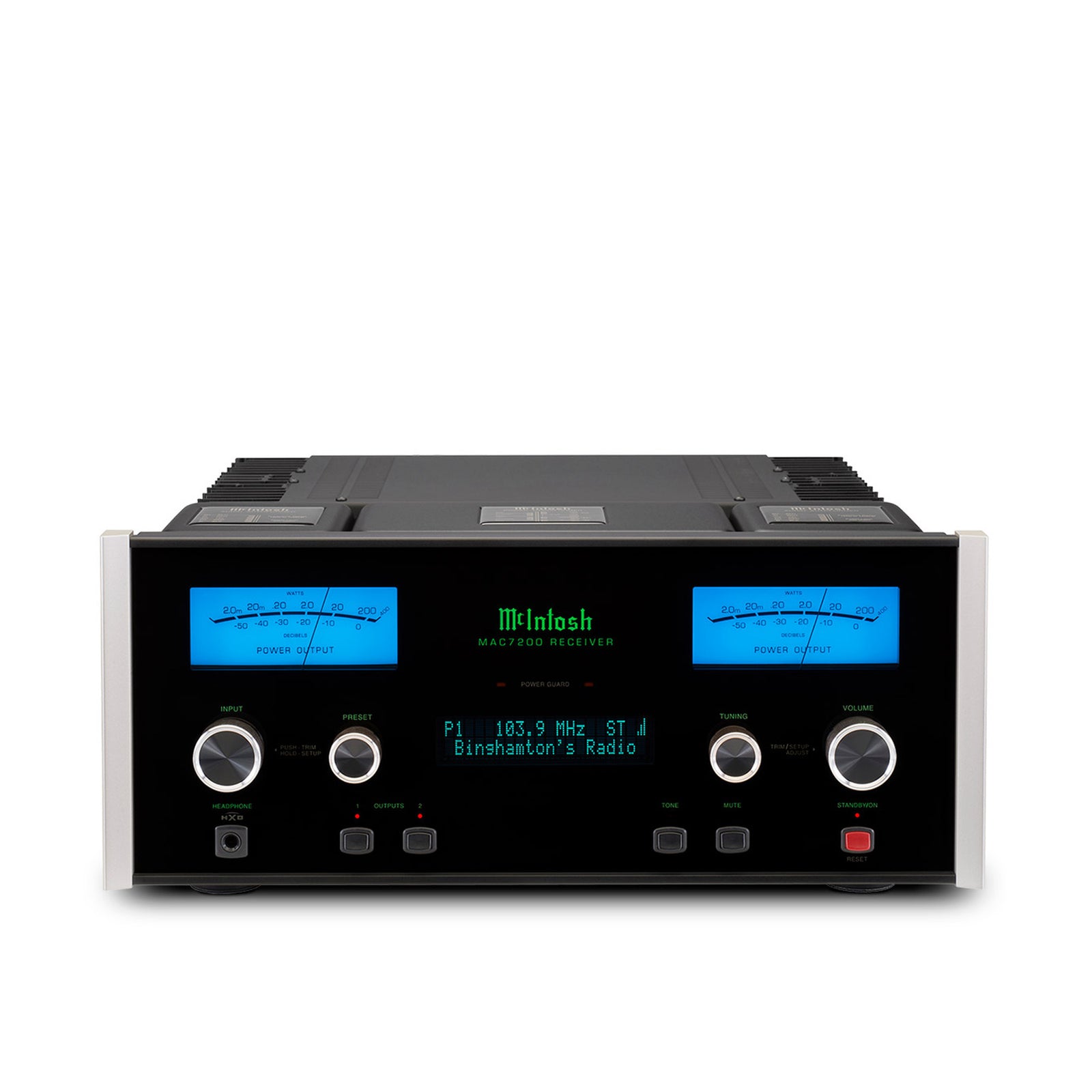 McIntosh MAC7200 front and top view