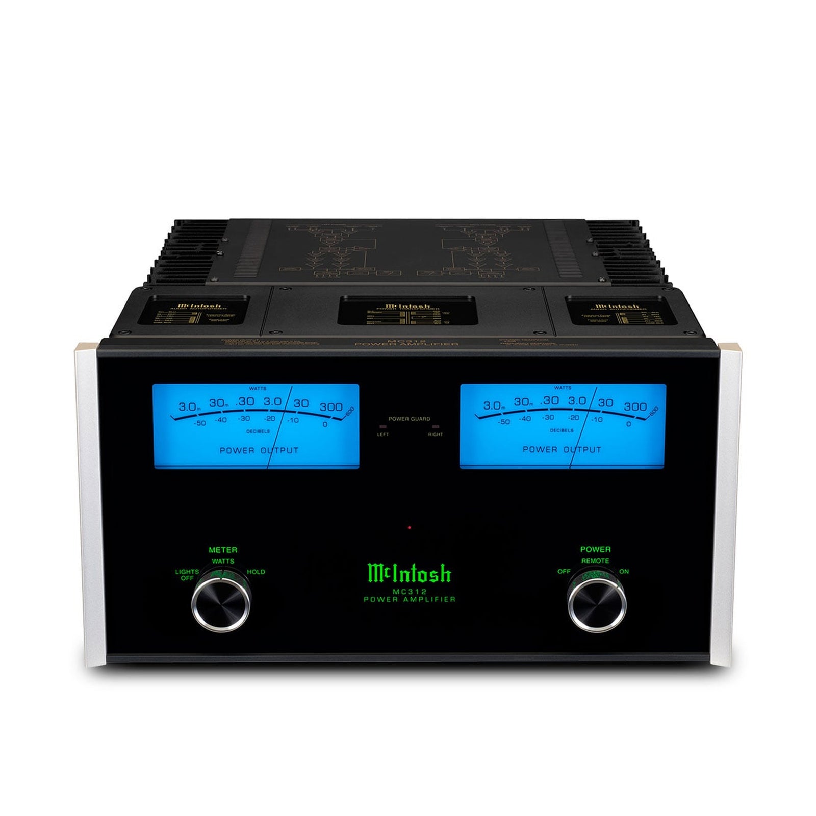 McIntosh MC312 front and top view