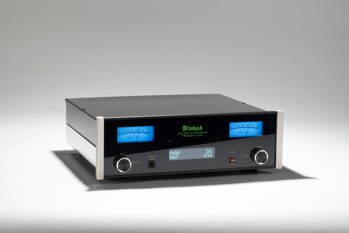 McIntosh CS7500 Streaming Preamplifier — angle, left
