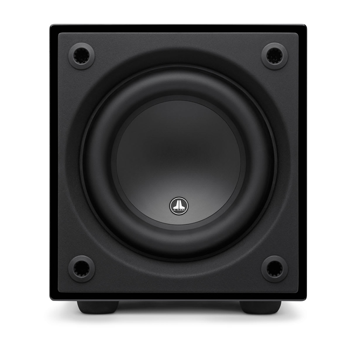 JL Audio Dominion d108 in Gloss Black, front without grille