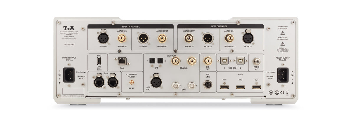 SDV 3100 HV Reference Streaming DAC Preamp with Advanced High-Resolution Audio