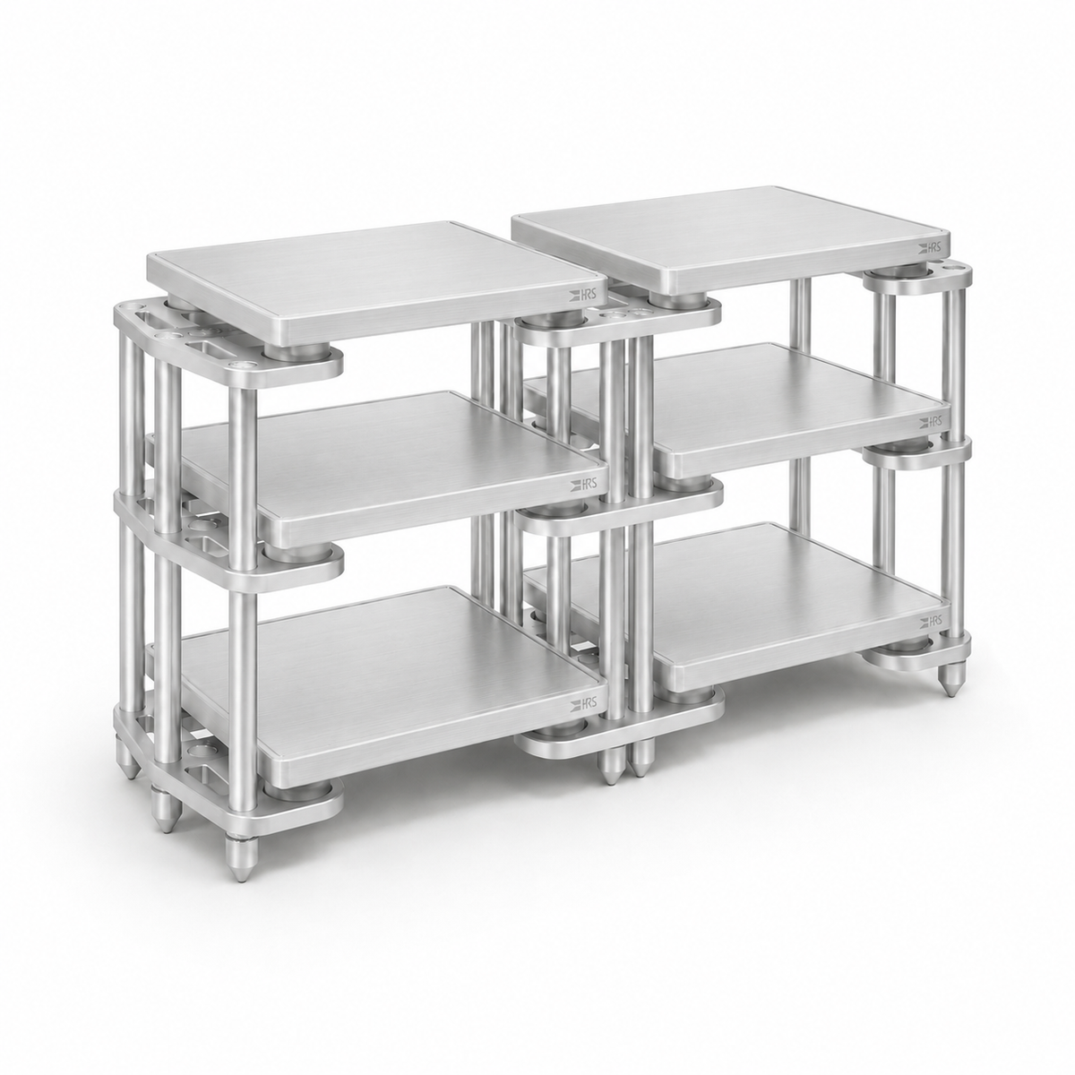 SXR Double-Wide Three-Shelf Rack with R3X Bases