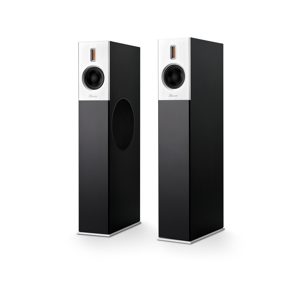 Burmester B38 black cabinet, silver front