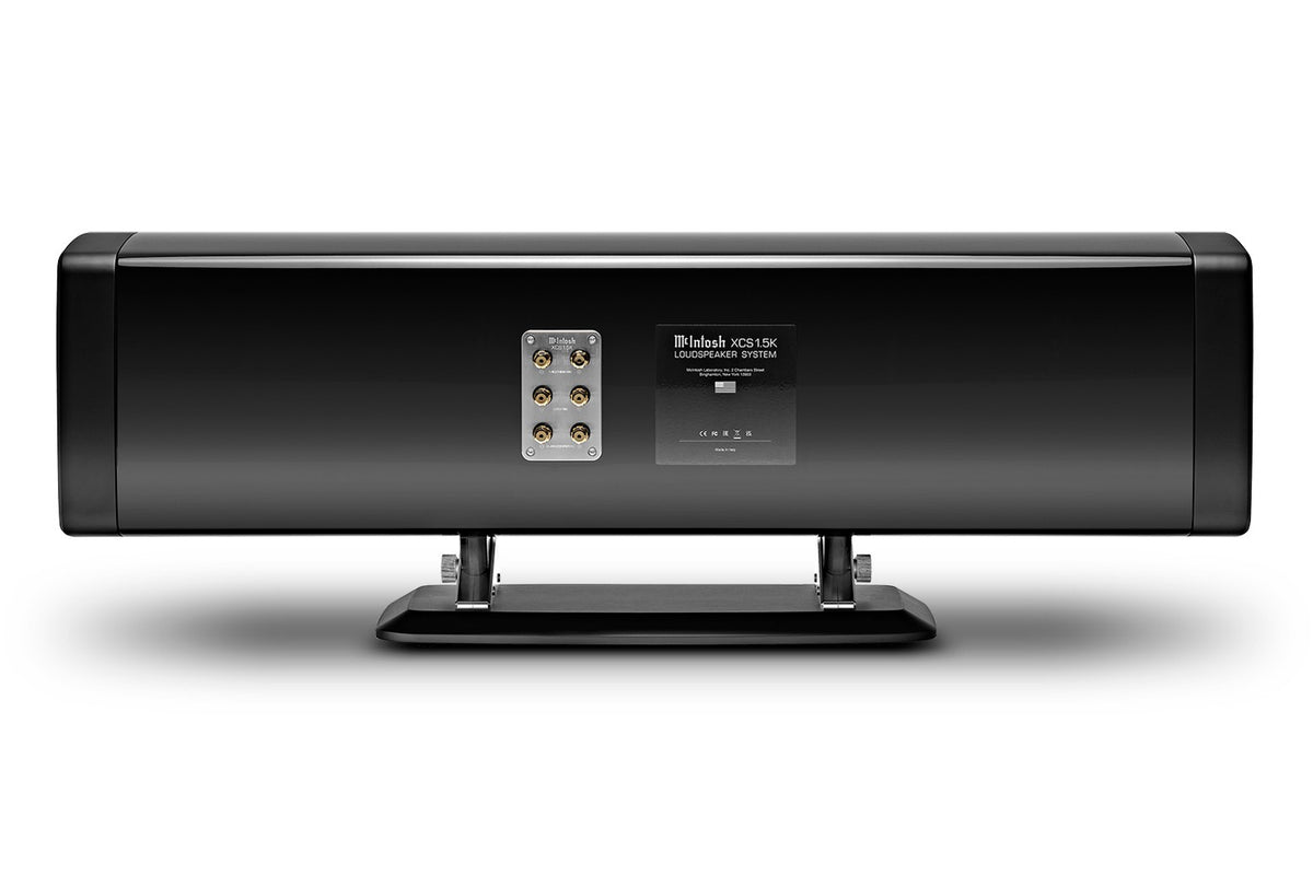 McIntosh XCS1.5K in Piano Black, rear view