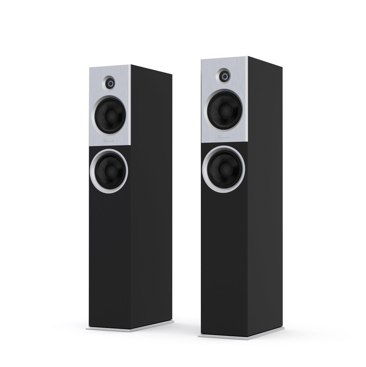 Burmester B18 black cabinet, silver front
