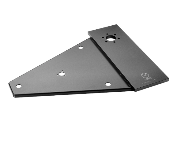 Linn LP12 Kore sub-chassis and armboard, angled view.