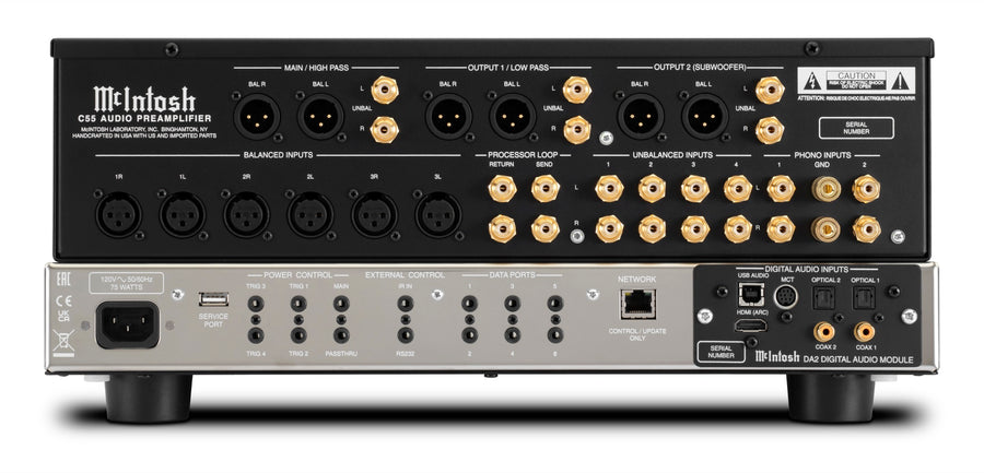 McIntosh C55 rear Power Control connections